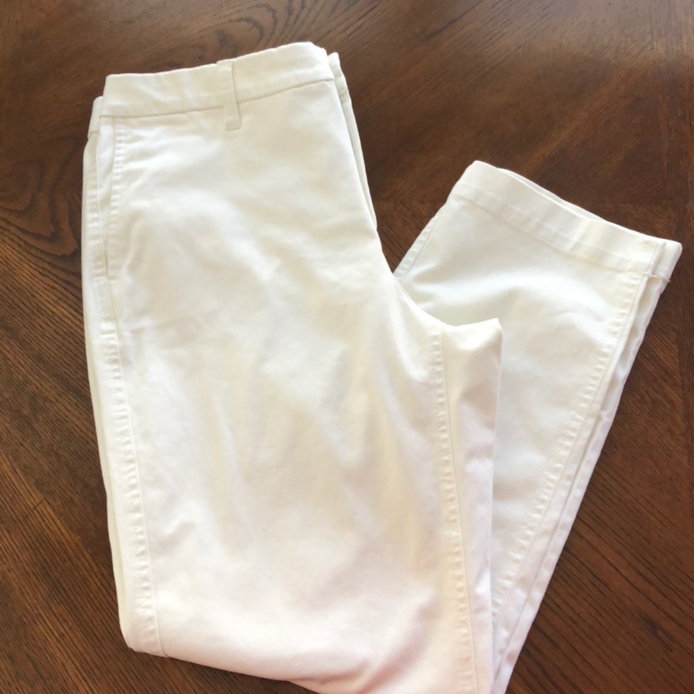 J Crew White NWT High Rise Chino SZ 10